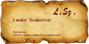 Lenko Szabolcs névjegykártya